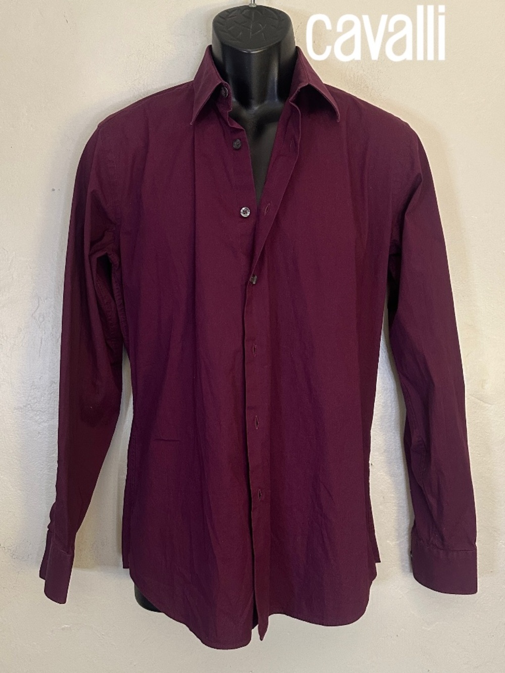 Just Cavalli Stretch Long Sleeve Shirt EU 38 ~ medium Gently worn Cotton/spandex